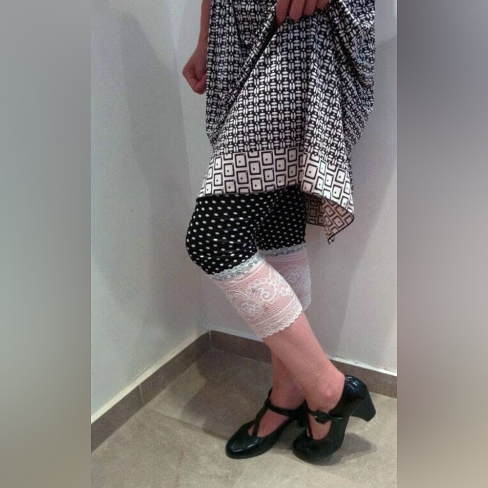 Maggy London Floral Geometric Blouson Dress Size 12 Black Waist Tie Lined - Picture 11 of 11